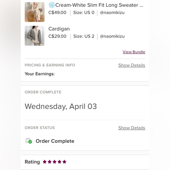 Cream Slim Fit Long Sweater Dress - Picture 4 of 10